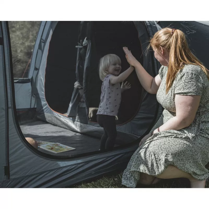 Family Tunnel Tent Sola 6 Grey, model 2025