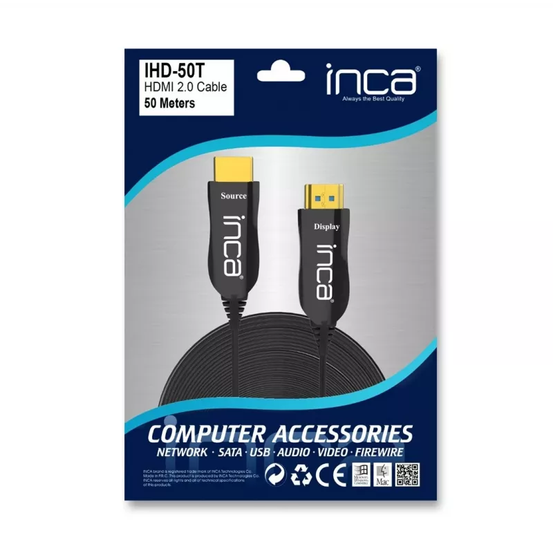 Cian Technology GmbH INCA HDMI-Cable IHD-50T 2.0 Connection Cable 4K 30Hz 50m retail - Cable - Digital/Display/Video