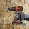 Akku-Schlagbohrschrauber BDCHD18S1KA, 18Volt (schwarz/orange, Li-Ionen Akku 1,5Ah, inkl. 104-teiliges Zubehör-Set)