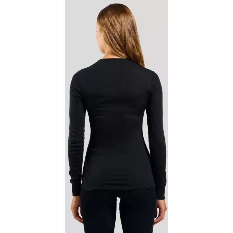Odlo BL TOP crew neck l/s ACTIVE WARM ECO women's T-shirt, size S, black