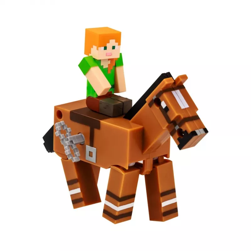 Minecraft S2 3D WIND-UP Toy - Alex & Horse