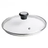 Tefal 28097612 pan lid Round Black, Stainless steel, Transparent