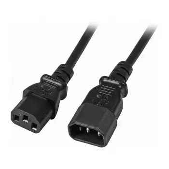 EFB-Elektronik IEC Power Extension Cable C14 180° - C13 180°, black, 0.5 m, 3 x 0,75 mm² Manufacturer: EFB Elektronik (EK503.0,5)
