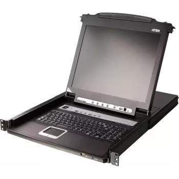 ATEN CL5708MW FR KVM Switch 8-Port 17.3inch LCD SingleRail PS/2-USB VGA