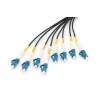 DIGITUS Vorkonfektionierte Fibre Optic Universal Breakout Cable, Singlemode OS2, 8 Fibres, LC/UPC - LC/UPC