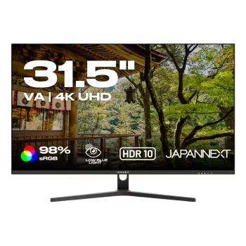 JAPANNEXT 4K UHD Monitor 80 cm (31,5) 3840x2160 Pixel,VA Panel, 5 ms, 60 Hz, AMD FreeSync, HDMI, DisplayPort (JN-V315UHDR)