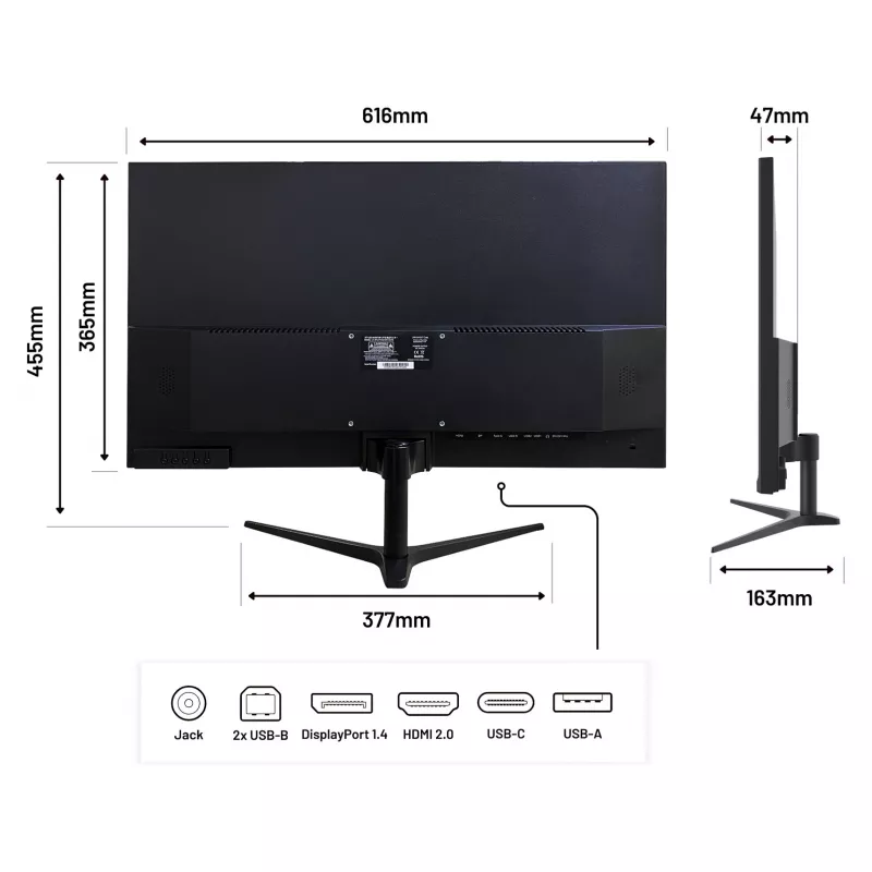 JAPANNEXT JN-IPS27WQHDR-C65W 16 9 HDMI/DP WQHD - Flat Screen (TFT/LCD)