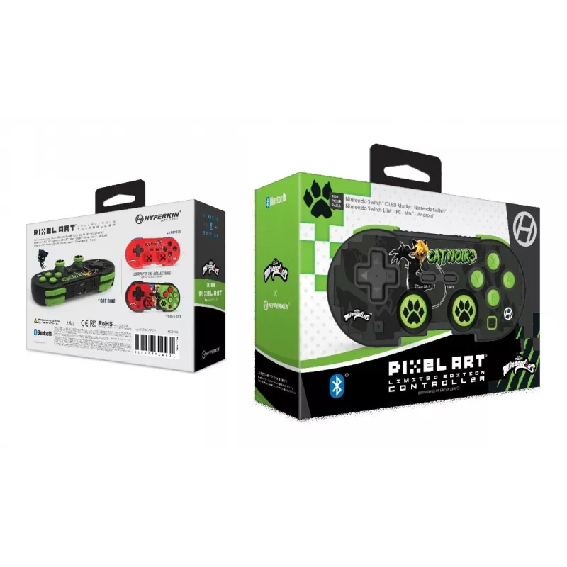 Hyperkin M01328-MTCN, Gamepad, Android, MAC, Nintendo Switch, Nintendo Switch OLED, PC, iOS, Select Button, Start Button, Wireless, Bluetooth, 9 m