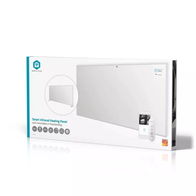 Nedis SmartLife HTIP700WTW infrared heating panel, 700 W, white