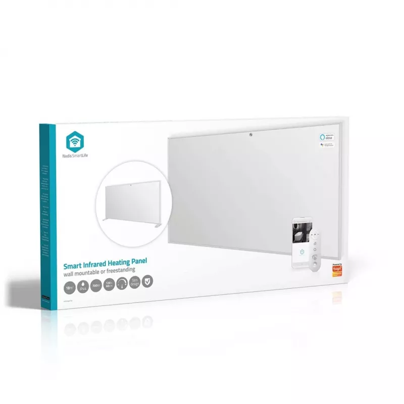 Nedis SmartLife HTIP700WTW infrared heating panel, 700 W, white