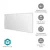 Nedis SmartLife HTIP700WTW infrared heating panel, 700 W, white