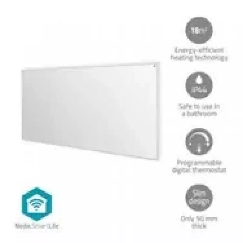 Nedis SmartLife HTIP700WTW infrared heating panel, 700 W, white