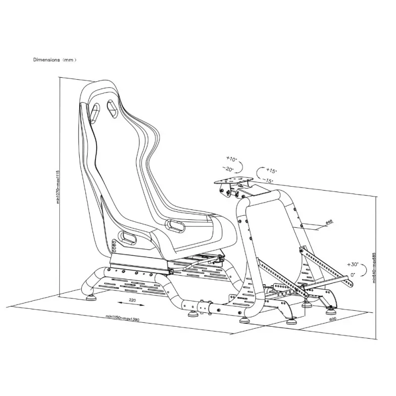 OPLITE Cockpit GTR S8 Infinity black retail (Freight Delivery)