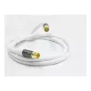 Antenna Cable SmartFLEX, IEC/Koax Plug an Socket, Gold-Plated, vierfach Shielded, Shielding Rating 120dB, White, 1,5m, Good Connections® (GC-M2042)