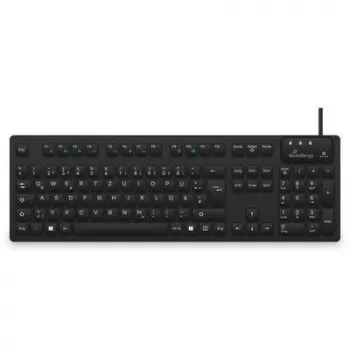 MediaRange kabelgeb. Hygiene-Keyboard,QWERTZ, IP68,1.5m, black
