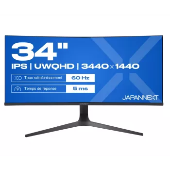JAPANNEXT JN-IPS340UWQHD60C-C65W-HS-W curved UWQHD