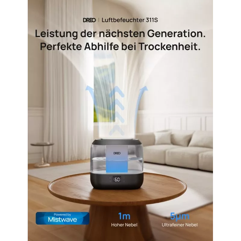Dreo - Humidifier 420S 4L, 36h, 420 - Smart