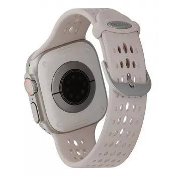 Decoded Silicone Ares O Band - Silicone Band for Apple Watch 44/46/49 mm (clay)