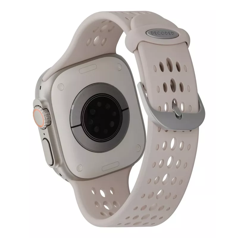 Decoded Silicone Ares O Band - Silicone Band for Apple Watch 44/46/49 mm (clay)
