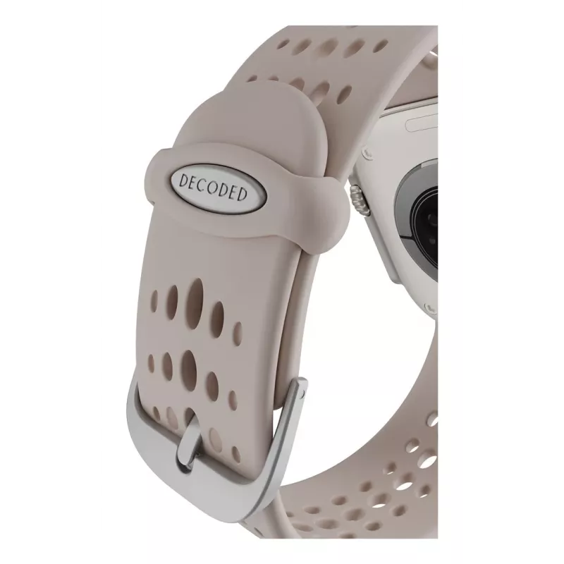 Decoded Silicone Ares O Band - Silicone Band for Apple Watch 44/46/49 mm (clay)