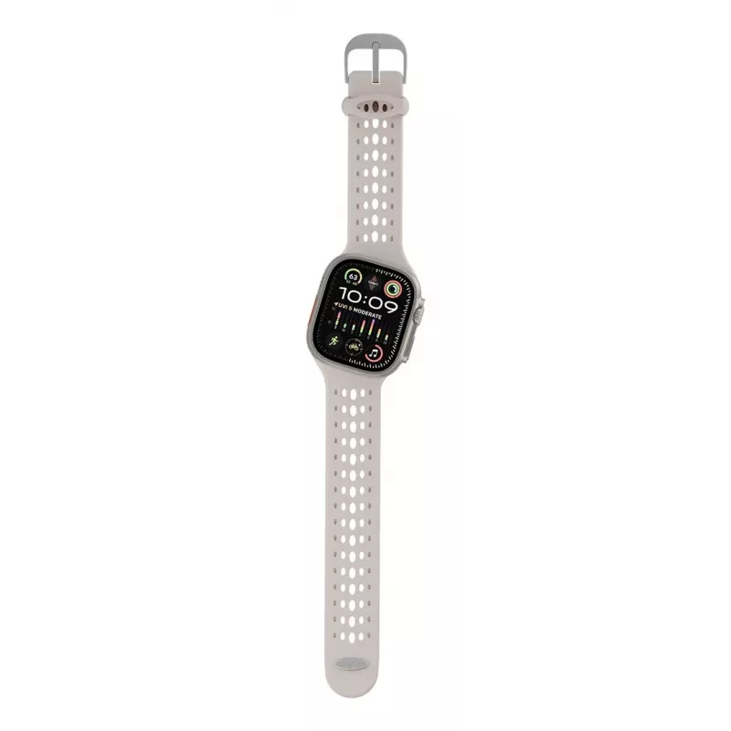 Decoded Silicone Ares O Band - Silicone Band for Apple Watch 44/46/49 mm (clay)