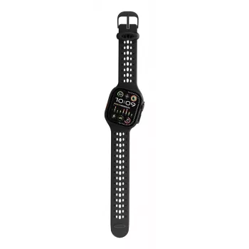 Decoded Silicone Ares O Band - Silicone Band for Apple Watch 44/46/49 mm (black)