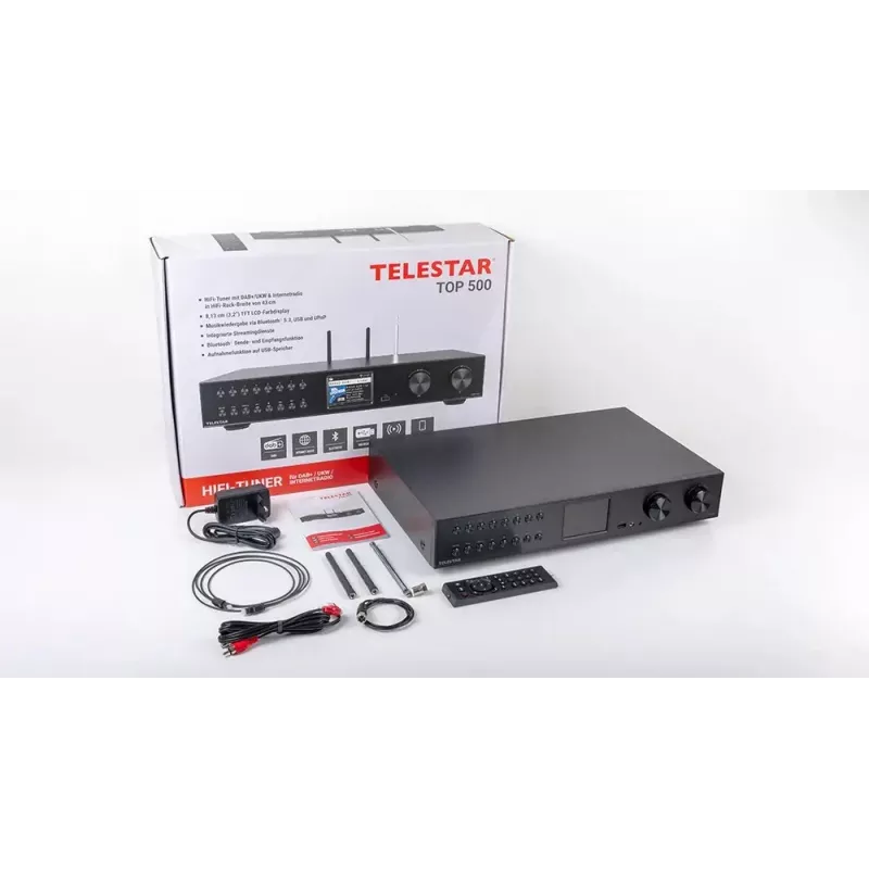 Telestar TOP 500 Black Multifunktionsradios HiFi-Baustein (5700500)