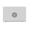 Rack cabinet wall-mounted 19 inches 12U 540x350 grey glass door (flat pack)