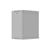 Rack cabinet wall-mounted 19 inches 12U 540x350 grey glass door (flat pack)