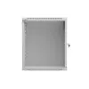 Rack cabinet wall-mounted 19 inches 12U 540x350 grey glass door (flat pack)