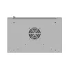 Rack cabinet wall-mounted 19 inches 12U 540x350 grey glass door (flat pack)