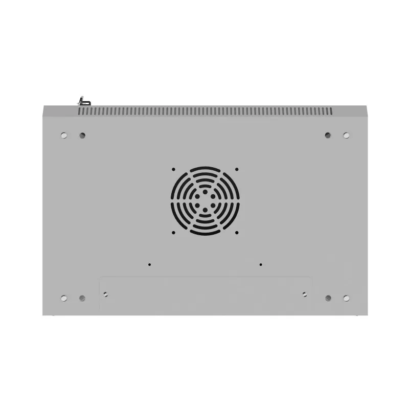 Rack cabinet wall-mounted 19 inches 12U 540x350 grey glass door (flat pack)