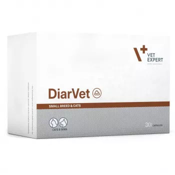 VetExpert Diarvet Small Breed and Cats 30 caps.