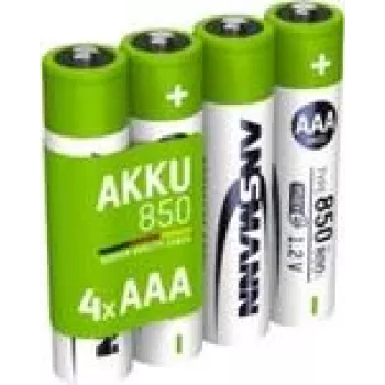 Ansmann 1x4 NiMH Battery Micro AAA Type 850 800 mAh maxE - Battery - Micro (AAA) (1311-0024)
