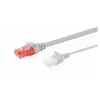 CAT 6 U-UTP Slim Patch Cable, 0,3 m, Grey