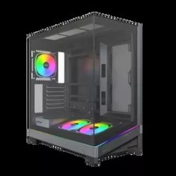 Montech Sky 3 PC-Enclosure, Midi-Tower, ATX, ARGB, Tempered Glass - black