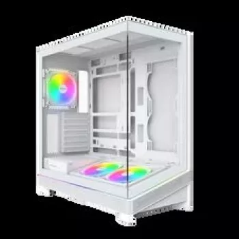 Montech Sky 3 PC-Enclosure, Midi-Tower, ATX, ARGB, Tempered Glass - White