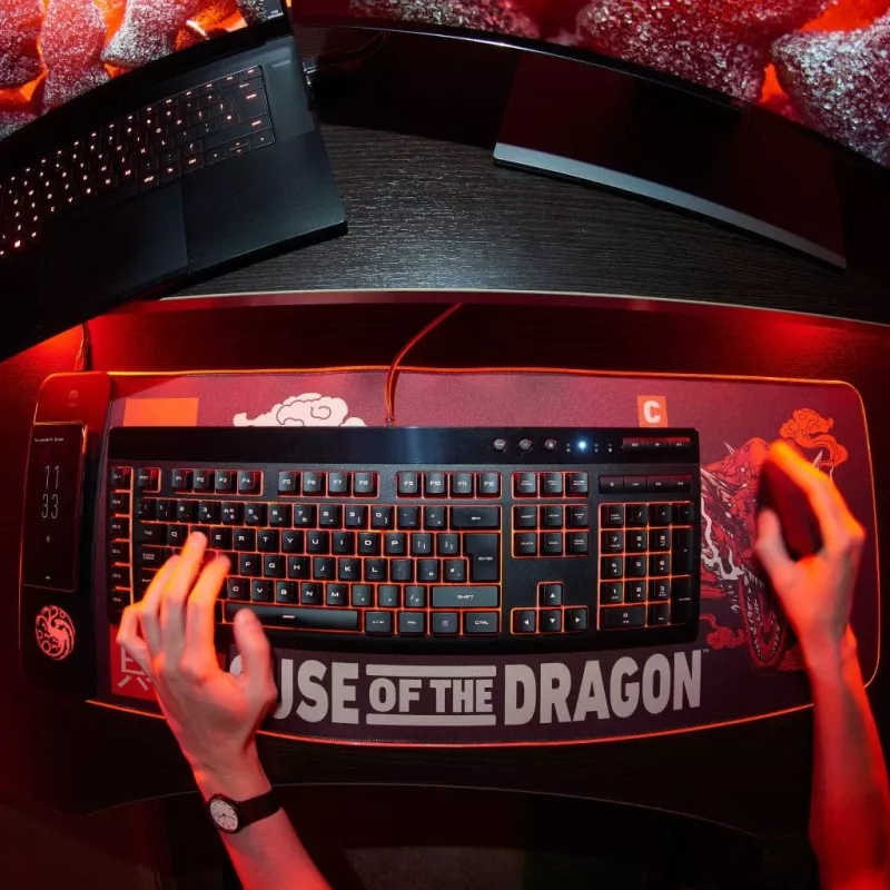 Numskull Mouse Pad House of Dragons + wireless Charge 30x80cm