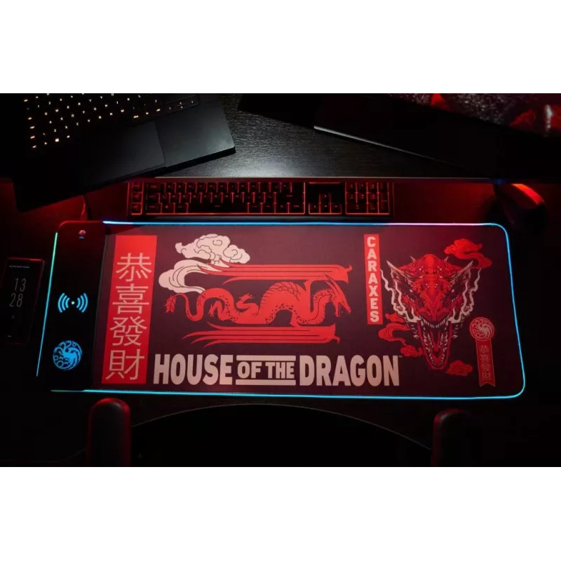 Numskull Mouse Pad House of Dragons + wireless Charge 30x80cm