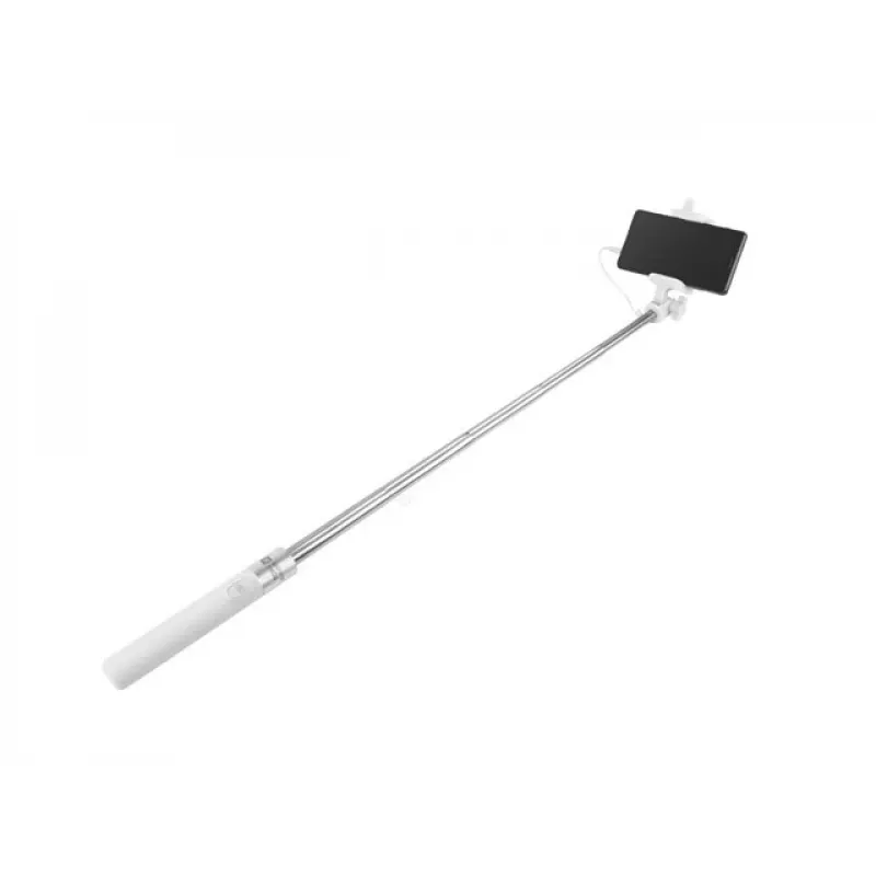 Selfie stick Monopod wired white