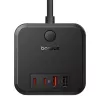 Baseus PowerCombo Universal power strip Indoor Black