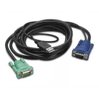 APC Keyboard- / Video- / Mouse- (KVM-) Cable - USB, HD-15 (VGA)