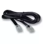 EFB Modular Cable black, 2 x RJ10 (4/4) Plug, 1:1, 15,0 m