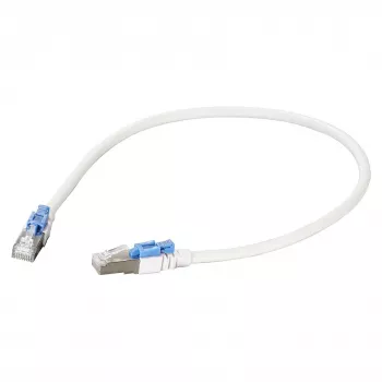 EFB RJ45 Patch Cable Cat.6A S/FTP LSZH BC AWG26 abschliebar wei 0,5m
