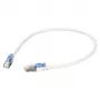 EFB RJ45 Patch Cable Cat.6A S/FTP LSZH BC AWG26 abschliebar wei 0,5m