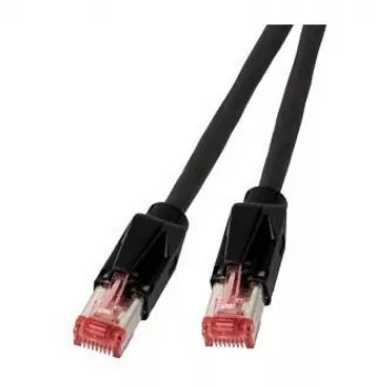 EFB RJ45 Patch Cable Cat.6A S/FTP LSZH Draka UC900 TM21 black 0,25m