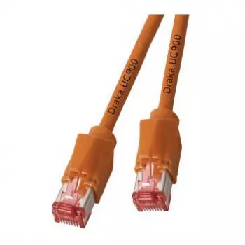 EFB RJ45 Patch Cable Cat.6A S/FTP LSZH Draka UC900 TM21 orange 0,25m