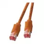 EFB RJ45 Patch Cable Cat.6A S/FTP LSZH Draka UC900 TM21 orange 0,25m