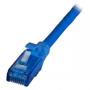 EFB RJ45 Patch Cable Cat.6A U/UTP LSZH Premium 500MHz Blue 0,15m