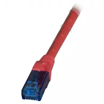 EFB RJ45 Patch Cable Cat.6A U/UTP LSZH Premium 500MHz Red 0,15m